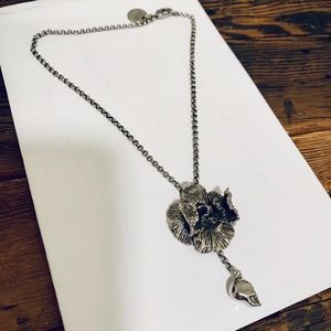 Alexander McQueen Flower Skull Necklace